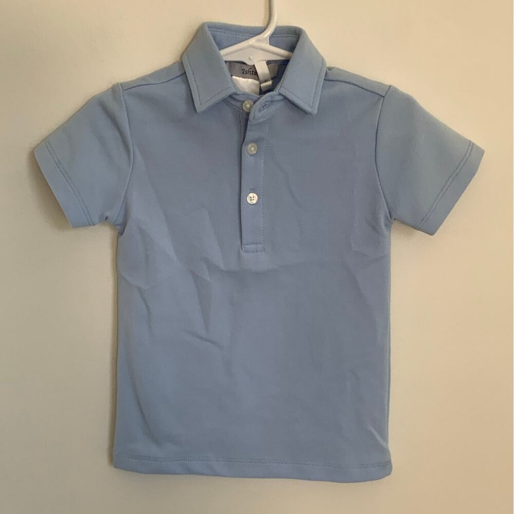 Ishtex‎ Blue knit Polo NWT size 18 mo